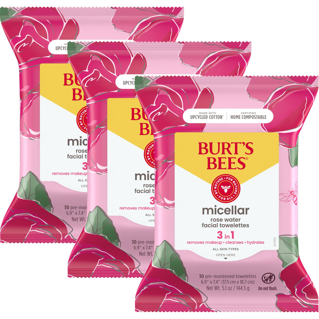 Burts Bees Stocking Stuffers Rose Water Face Wipes