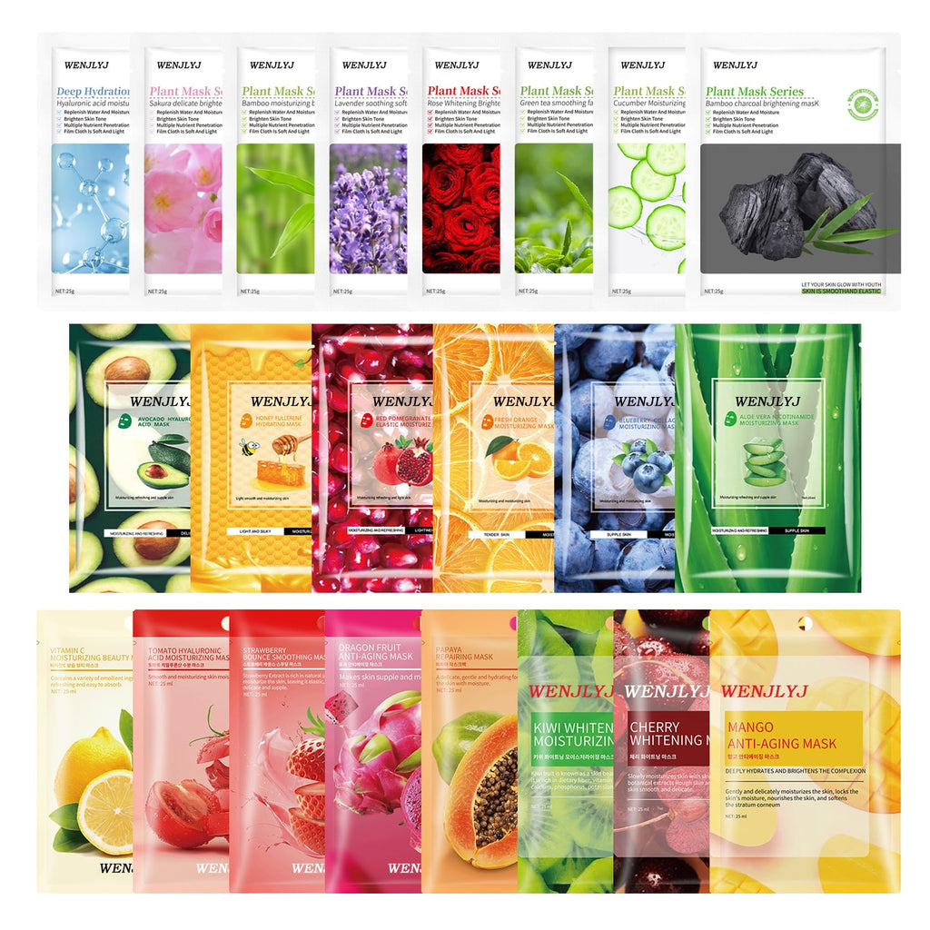 WENJLYJ 22PCS Face Mask Set