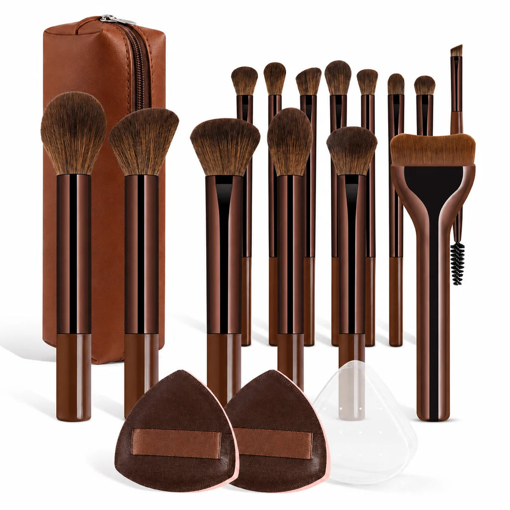 13/14/15/18/23Pcs Makeup Brush Set, Soft Foundation, Blush, Powder, Eyeshadow & Mascara Brushes, Professional Cosmetic Tools for
