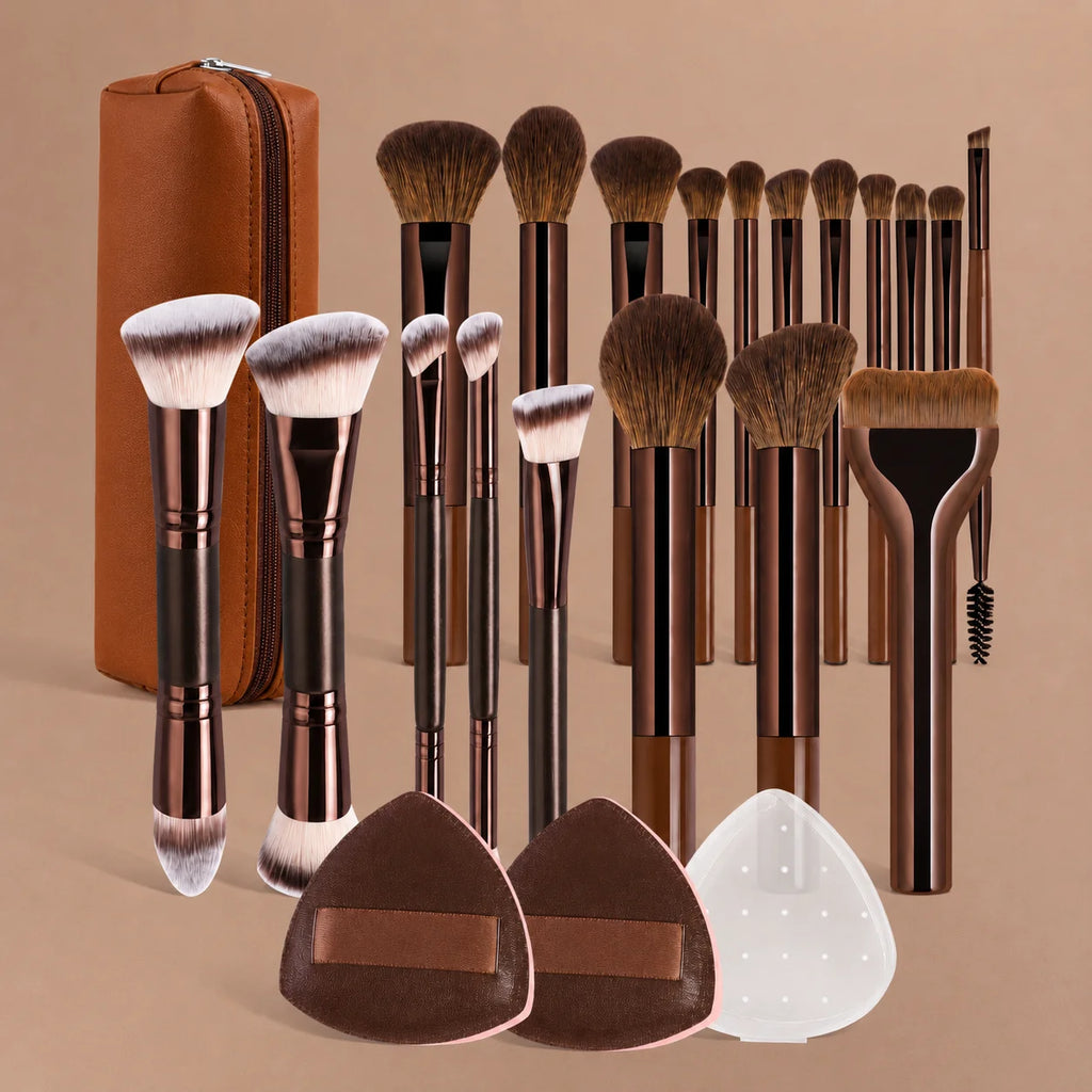 13/14/15/18/23Pcs Makeup Brush Set, Soft Foundation, Blush, Powder, Eyeshadow & Mascara Brushes, Professional Cosmetic Tools for