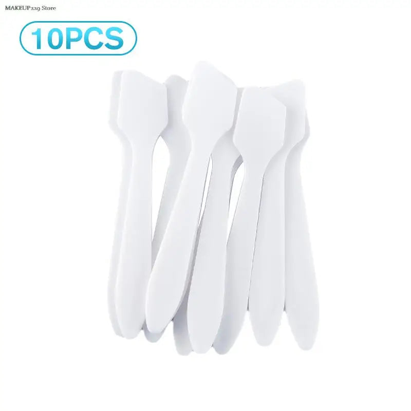 10Pcs Mini Cosmetic Spatulas Scoop Face Cream Makeup Mask Mixed Spoon Beauty DIY Tools Eye Facial Makeup Applicator Sticks