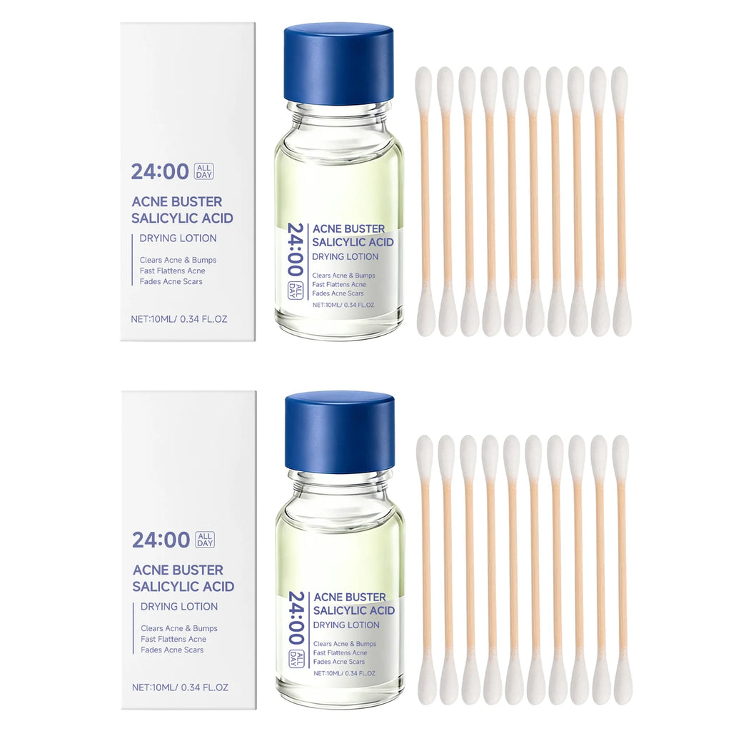 Salicylic Acid Essence Acne Treatment Lotion Moisturizing & Hydrating Facial Serum for Pore-Refining & Skin-Smoothing