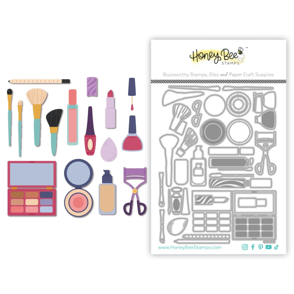 2025 New Cosmetics Makeup Tools Metal Cutting Dies for DIY Greeting Card Make Scrapbooking Craft Decoration Supplie Punch  Die