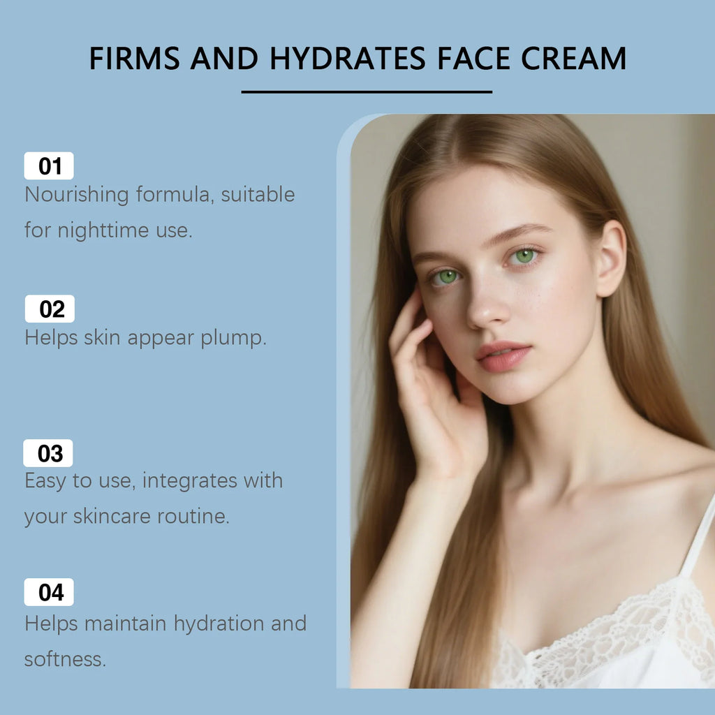 Copper Peptide Face Cream & Serum Set Firming Hydrating Skincare Smoothing Tightening Facial Skin Softens Skin Textur