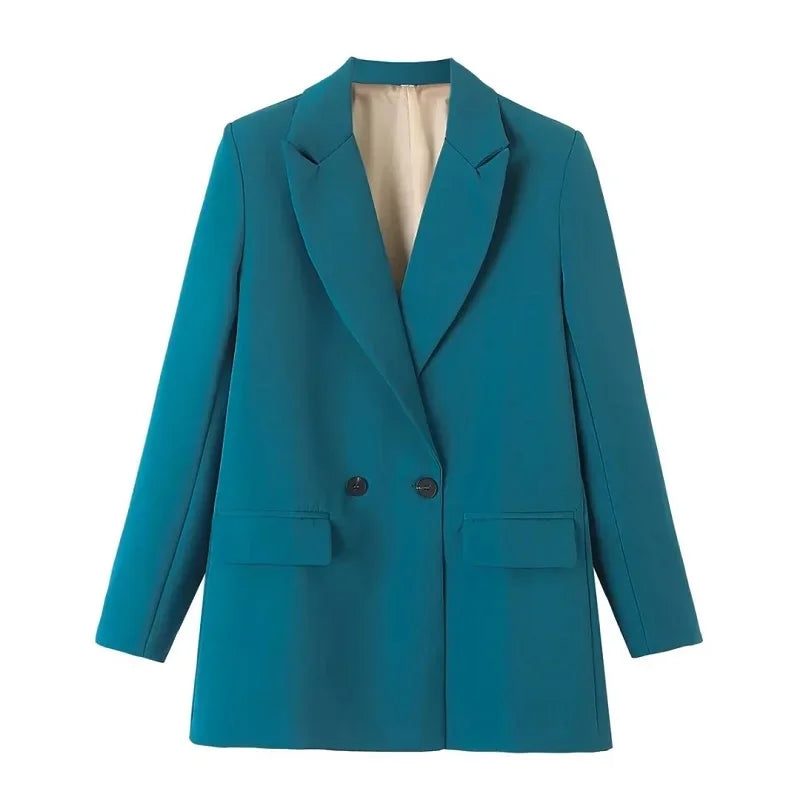 MUJER 2025 Women's Blazers New Office Casual Blazer Woman Straight Outerwears Fashion Women's Tailoring Blazers for Women Coats