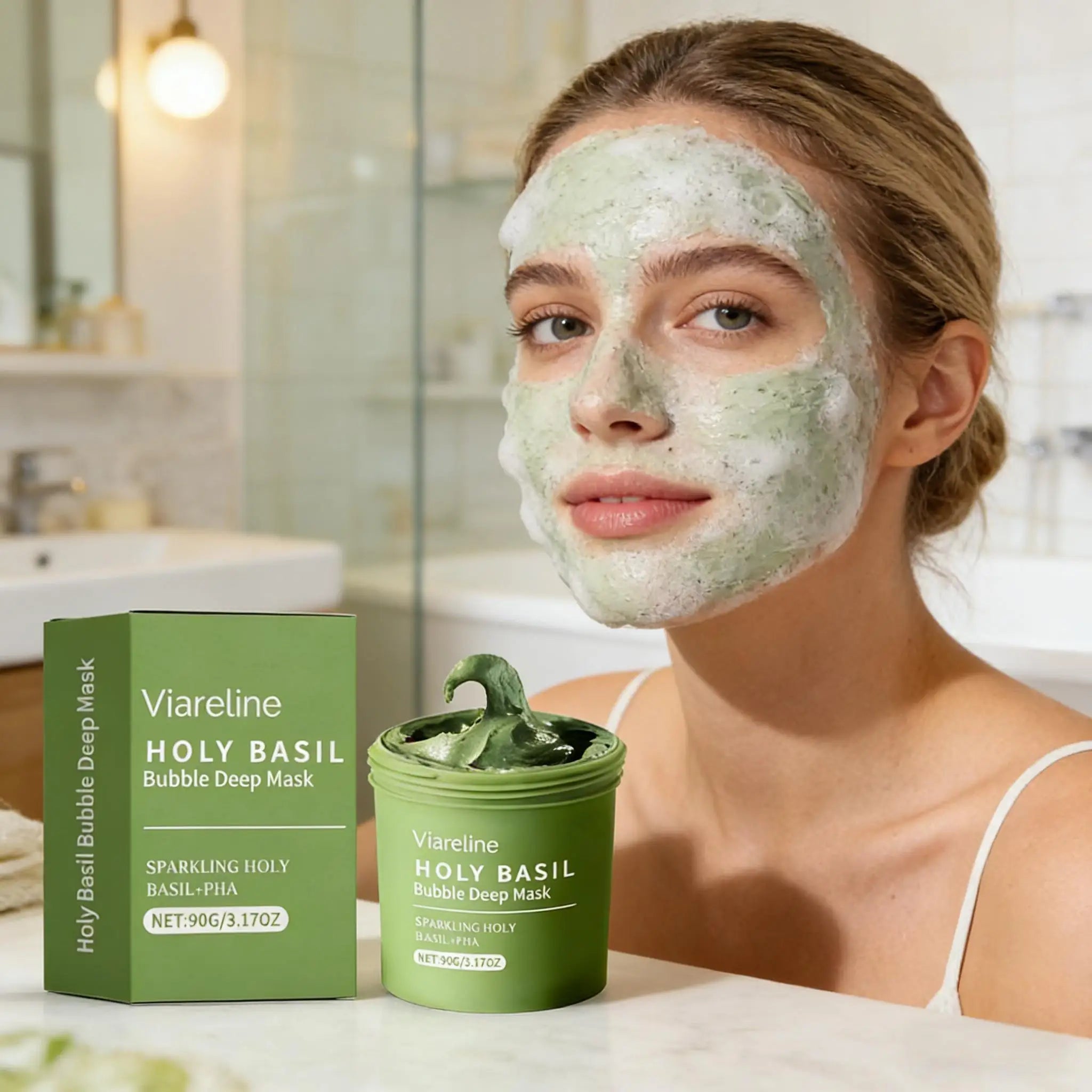 Face Cleansing Bubble Mask Deeply Shrinking Pore Cleans Blackhead Oil Control Anti-Acne Improve Rough Skin Brighten Nourish Mask