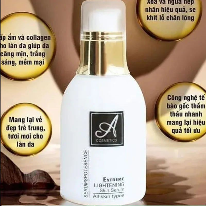 A Cosmetics Whitening Face Serum - Acne Reduction & Brightening for Clear Spot-Free & Glowing Skin