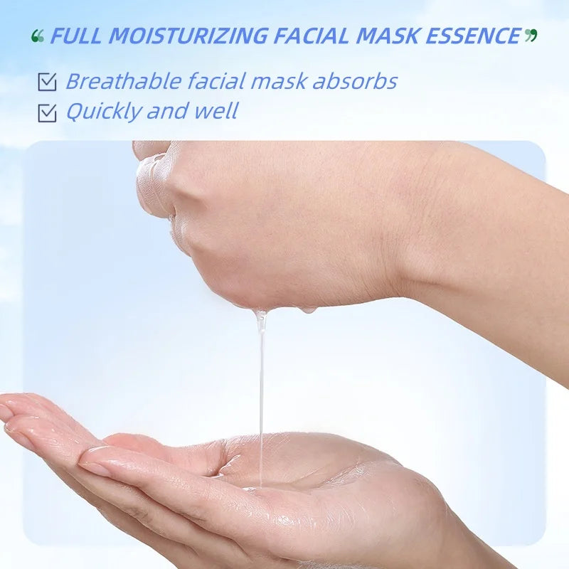 Cucumber Beauty Mask, Fruit Mask, Contains Cucumber Extract, Skin-Nourishing Glycerin, Moisturizing and Water-Locking Ingredients, Makes Your Skin Smooth and Elastic - Home Beauty.