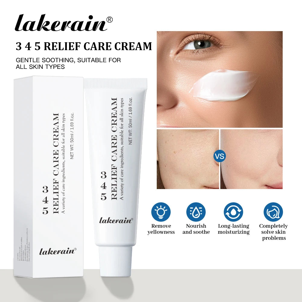 3 4 5 Relief Cream Address Blemishes Nourish The Skin And Provide Soothing Care Face Lifting Beauty Moisturizer Korean Cosmetics