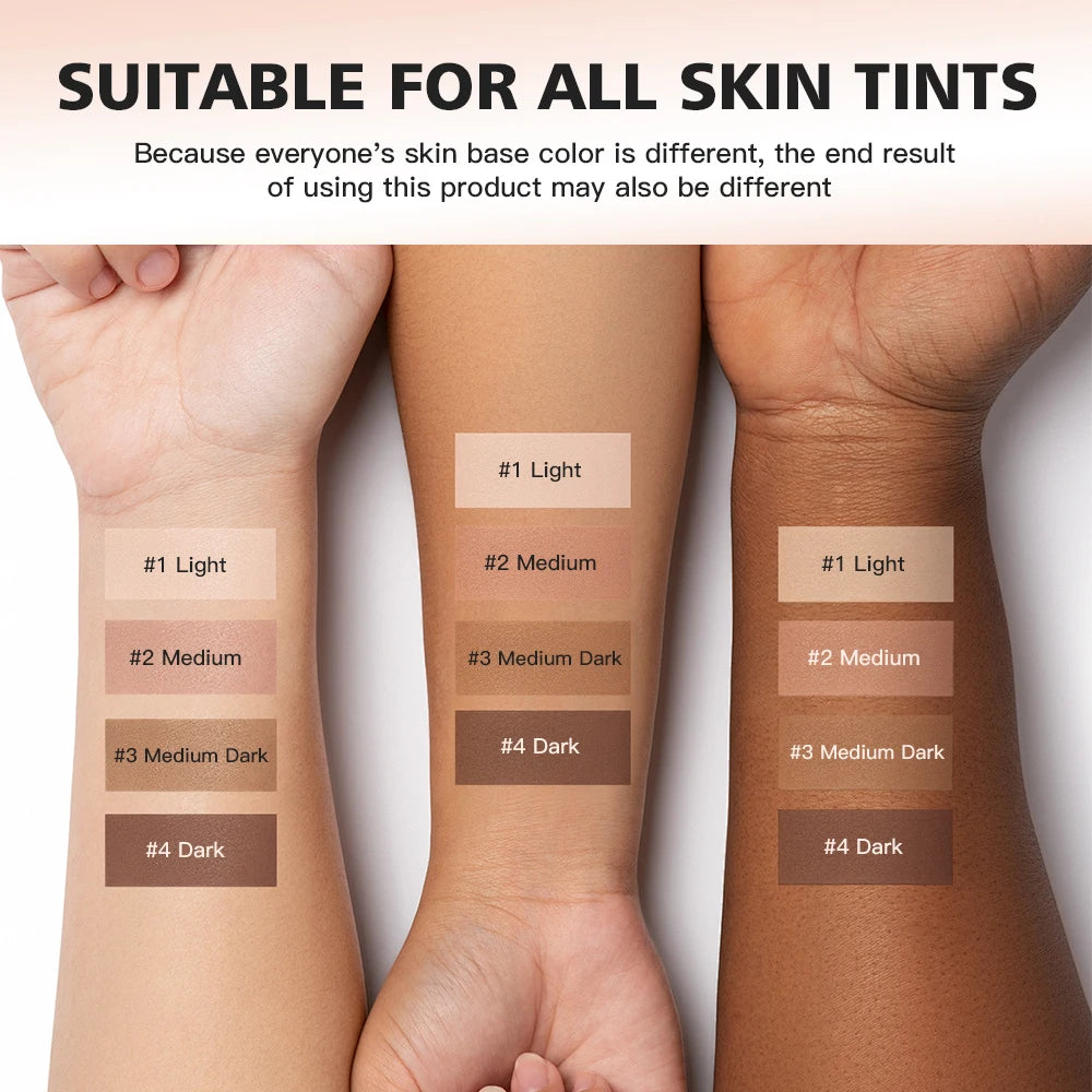 Color Changing Foundation Auto Skin Tone Matching 12H Long Lasting Light Medium Coverage Natural Dewy Face Makeup