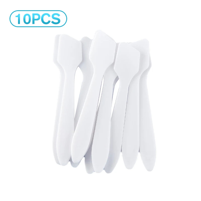 10Pcs Mini Cosmetic Spatulas Scoop Face Cream Makeup Mask Mixed Spoon Beauty DIY Tools Eye Facial Makeup Applicator Sticks
