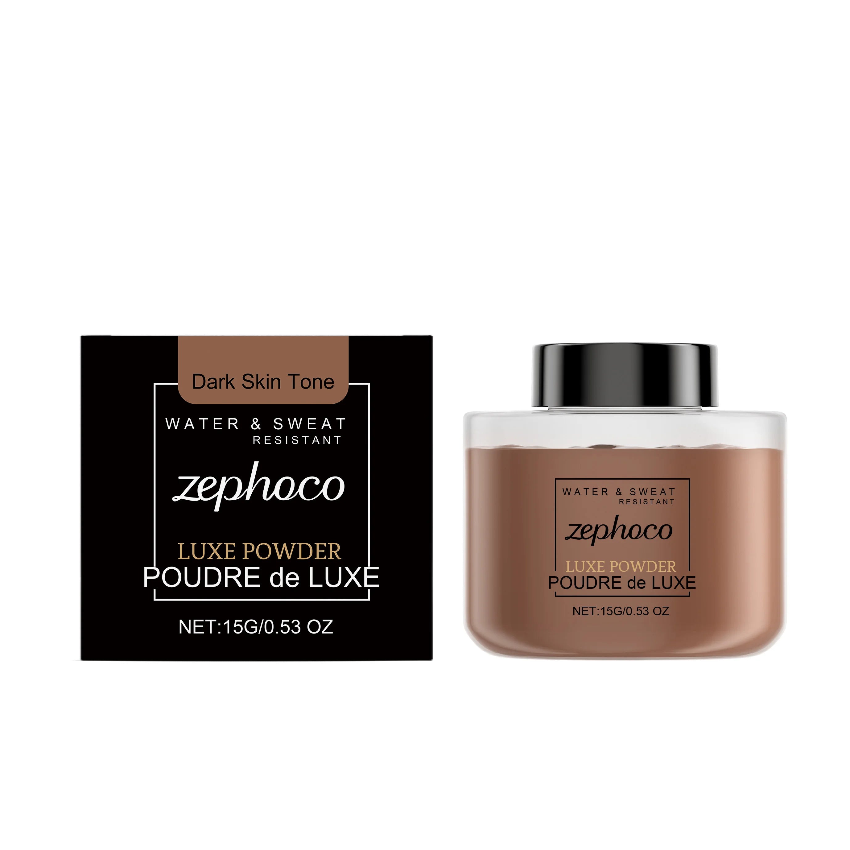 Ivory white matte setting loose powder, clear and long-lasting, creates a soft matte finish, lightweight setting loose powder