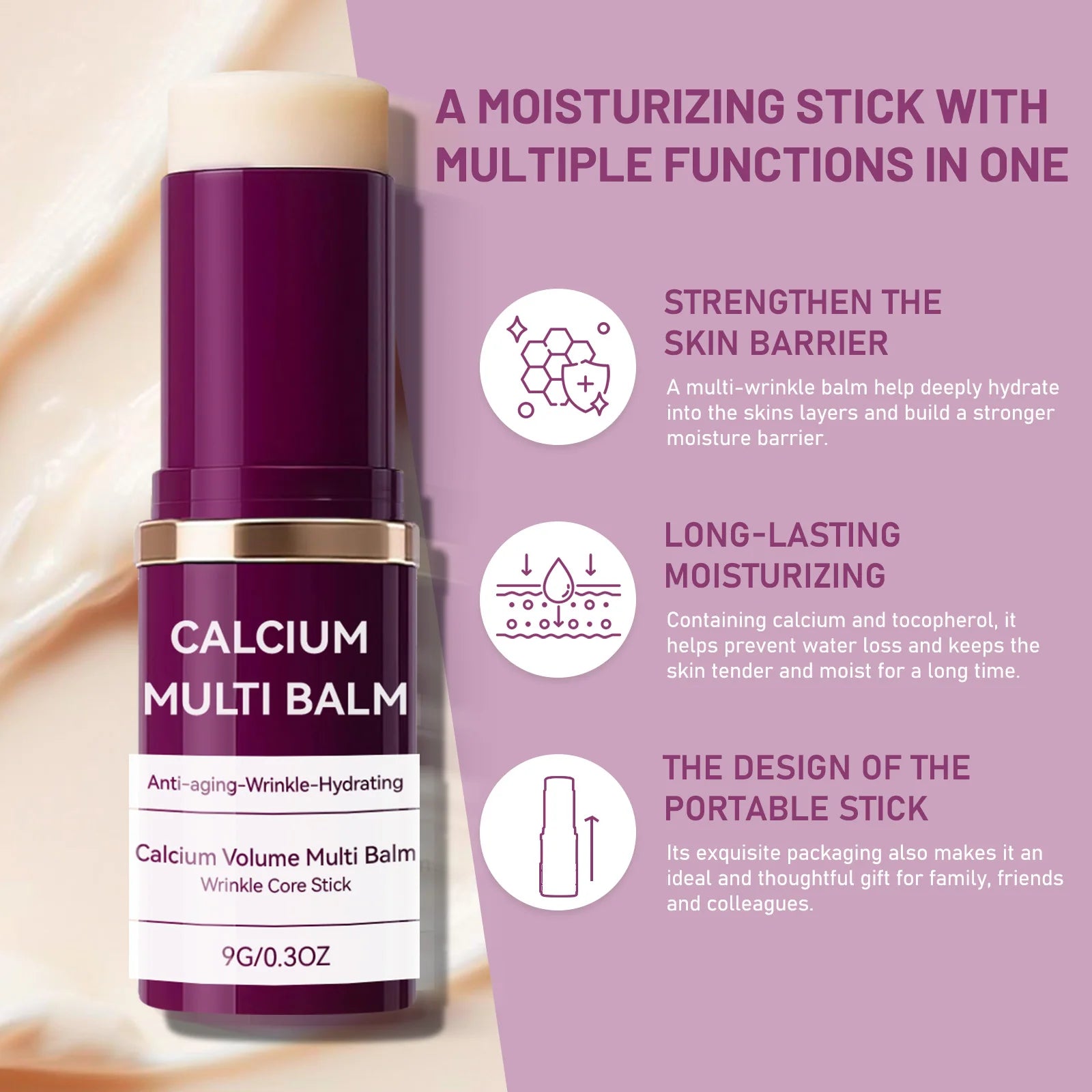 Collagen Moisturizing Stick Facial Serum Cream Hydrating Skincare Essence Face Fast Absorbing Anti Aging Beauty Face Care Cream
