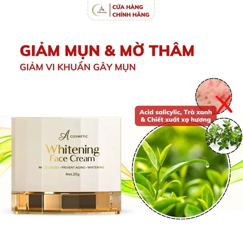 A Cosmetics Whitening Face Serum - Acne Reduction & Brightening for Clear Spot-Free & Glowing Skin