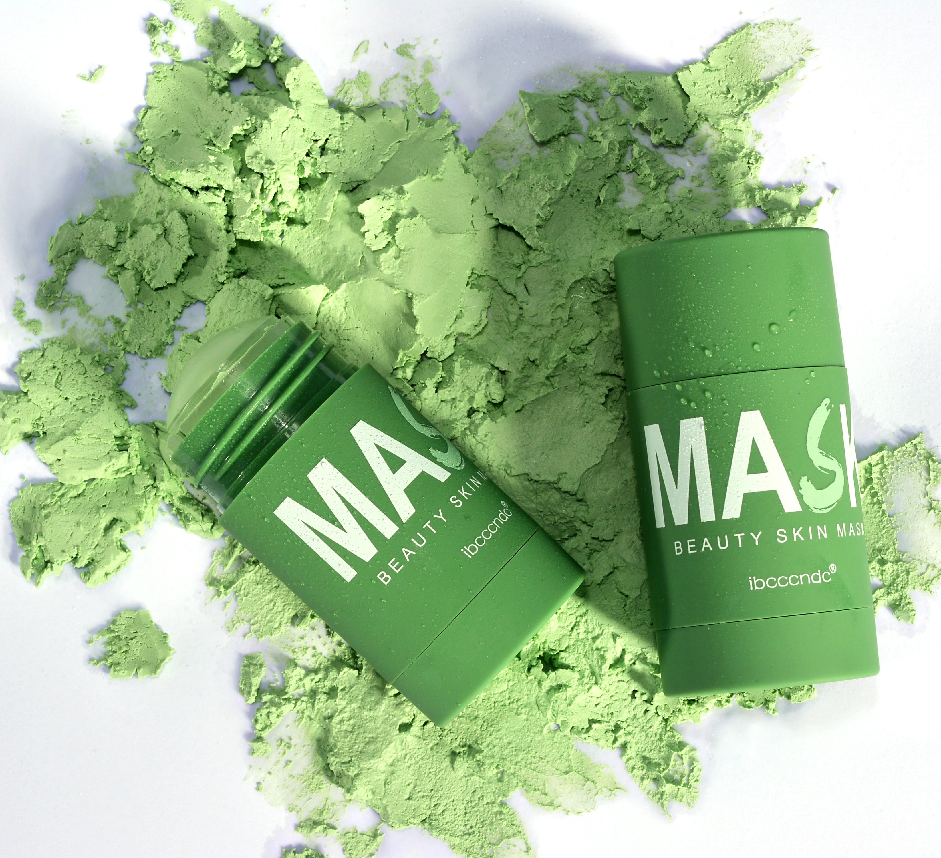 40g Face Clean Mask Green Tea Extract Cleansing Stick Deep Moisturizing Remove Blackhead Film Smear Refreshing Oil Control Mask