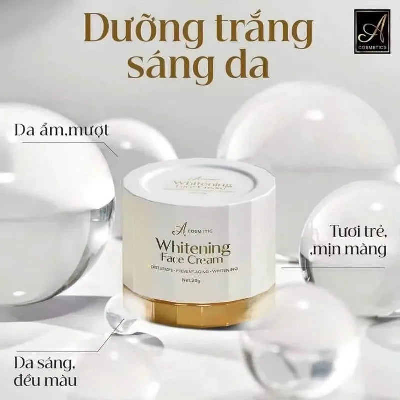 A Cosmetics Whitening Face Serum - Acne Reduction & Brightening for Clear Spot-Free & Glowing Skin