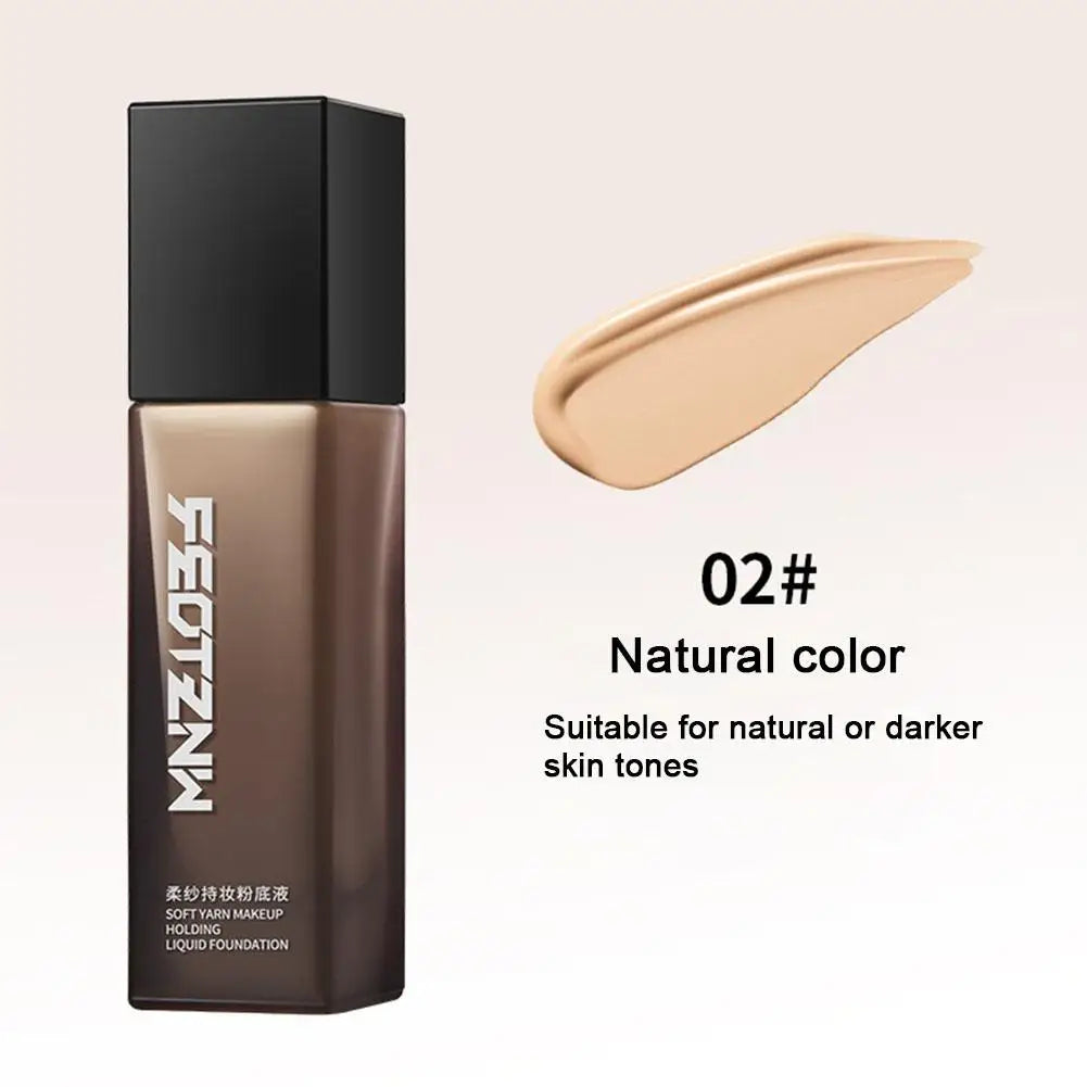 Feotznw Light Foundation - Complete, Long-Lasting, Moisturizing, Anti-Transfer and Oil Control, Suitable for All Skin Types