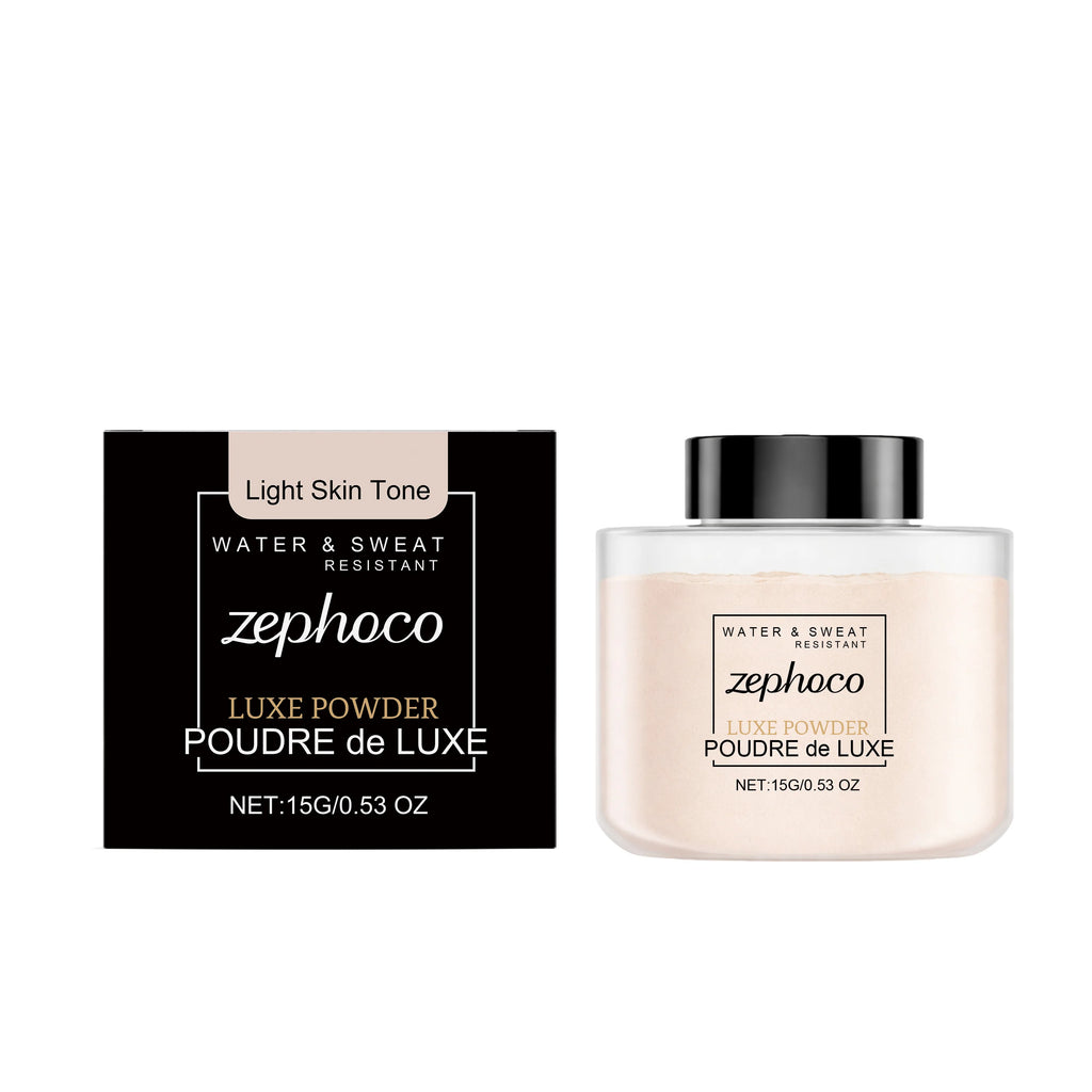 Ivory white matte setting loose powder, clear and long-lasting, creates a soft matte finish, lightweight setting loose powder