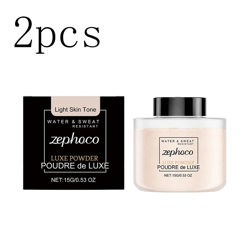 Ivory white matte setting loose powder, clear and long-lasting, creates a soft matte finish, lightweight setting loose powder