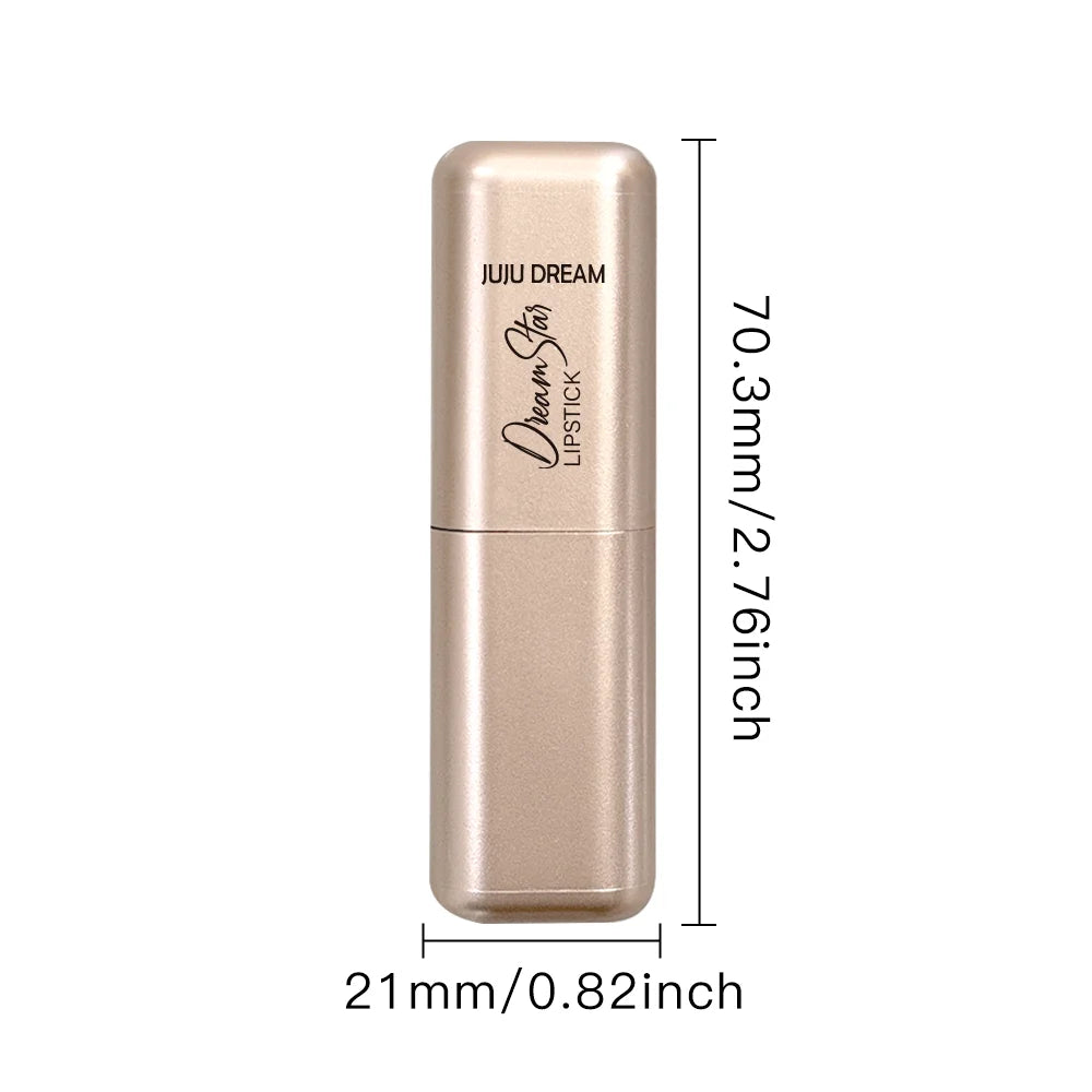 Glitter Pink Lipstick, Pearlescent Shimmer Glow, Rich Color Payoff, Waterproof Long-Wear Lipstick for Any Occasion