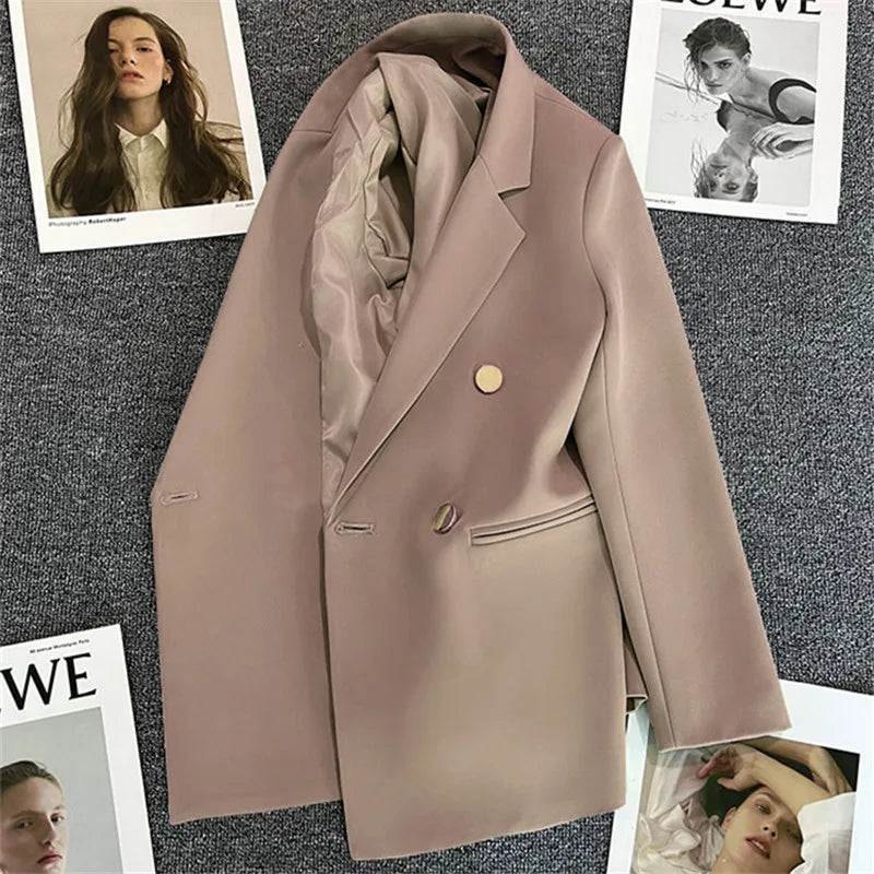 Office Blazers For Women 2023 Casual Fashion Long Sleeve New White Black Single Button Jackets Coats Blazer