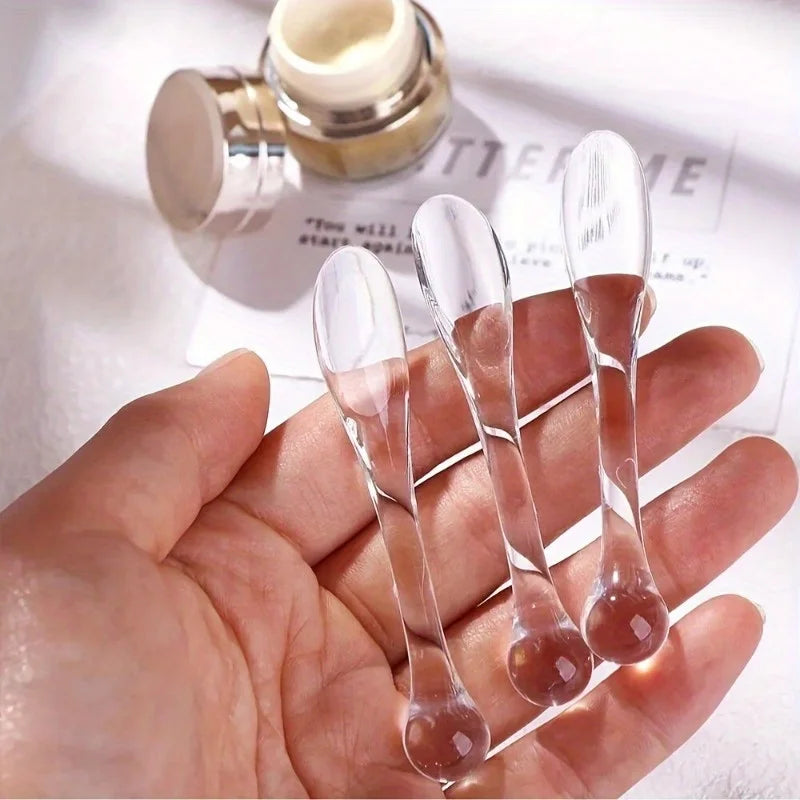 Cosmetic Spatulas Scoop Face Cream Mask Mud Mixing Spoon DIY Beauty Tools Absorb Roller Facial Makeup Applicator