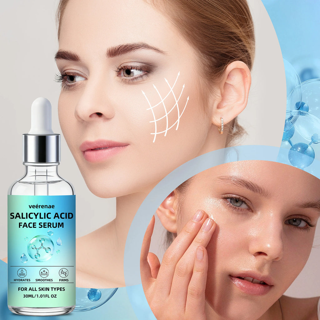 SALICYLIC ACID FACE SERUM - Boosts skin freshness, balances oil, non-irritating & hydrating. Gentle formula for all skin types
