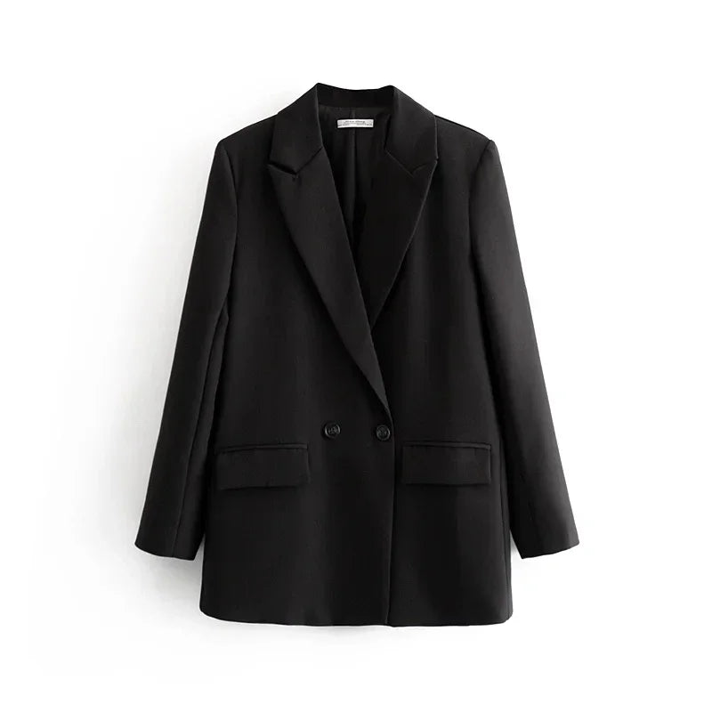 MUJER 2025 Women's Blazers New Office Casual Blazer Woman Straight Outerwears Fashion Women's Tailoring Blazers for Women Coats