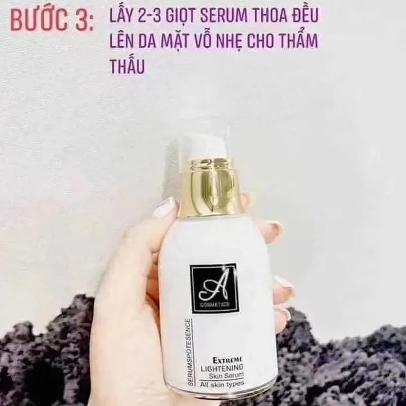 A Cosmetics Whitening Face Serum - Acne Reduction & Brightening for Clear Spot-Free & Glowing Skin