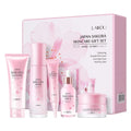 LAIKOU Japan Sakura Skin Care Set Serum Rejuvenating Brightening Cream Glowing Moisturizer Fade Blemishes 5pcs/set