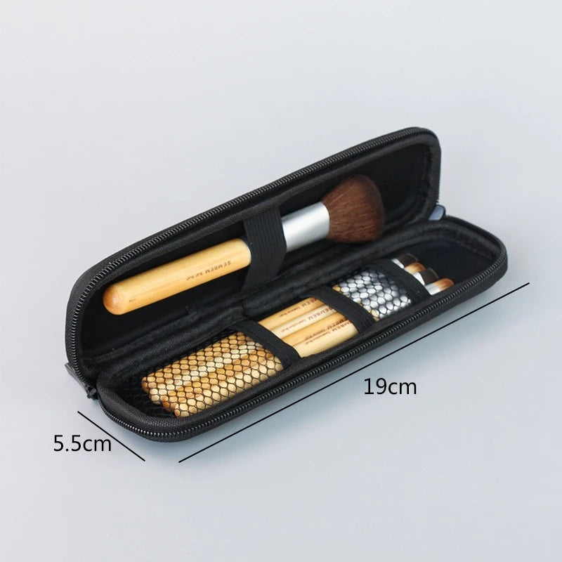 Multifunctional Makeup Brush Storage Bag Portable Travel Organizer Mesh Cosmetic Pouch Wash Storage Lightweight Beauty Tools