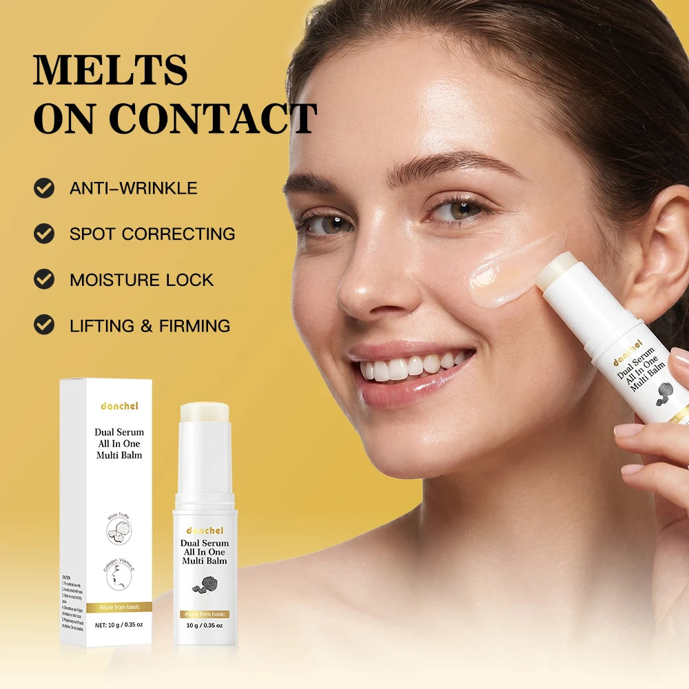 Multi-functional Moisturizing Cream Absorbs Instantly Deep Hydration Reduce Fine Lines Brighten Lifting Firming Dual Serum Cream