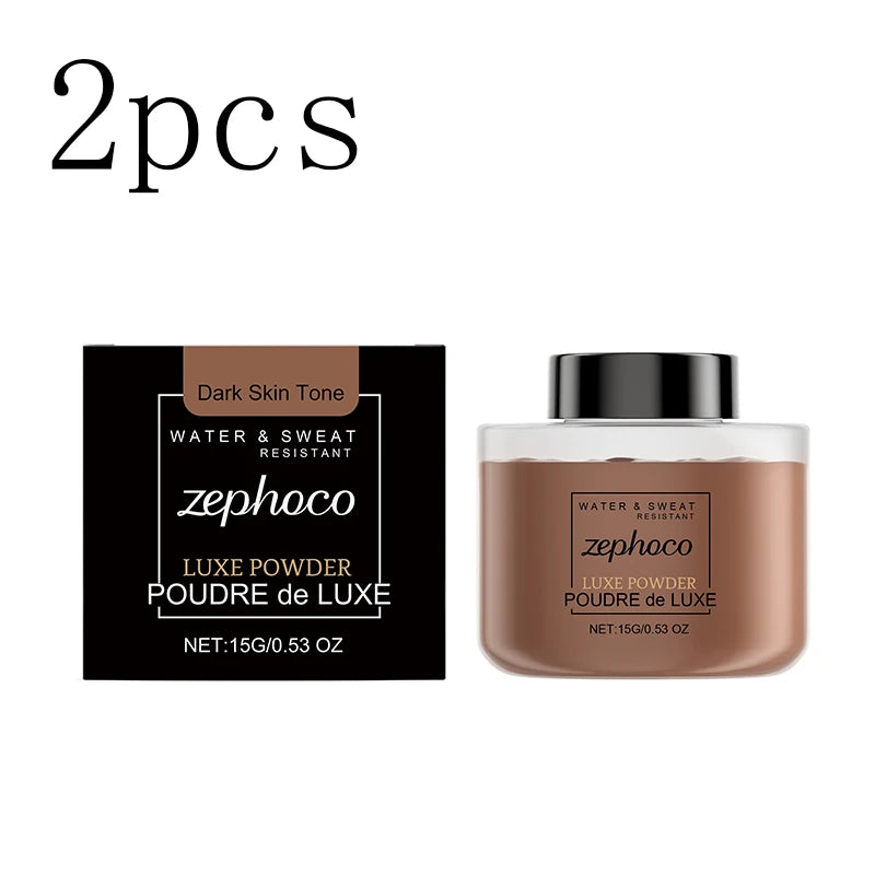 Ivory white matte setting loose powder, clear and long-lasting, creates a soft matte finish, lightweight setting loose powder