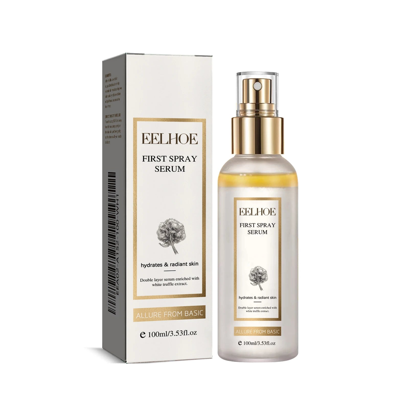 Facial Serum White Truffle Moisturizing Spray Melanin Correcting Glow Serum Fade Dark Spot Shrink Pores Brightening Skin Care