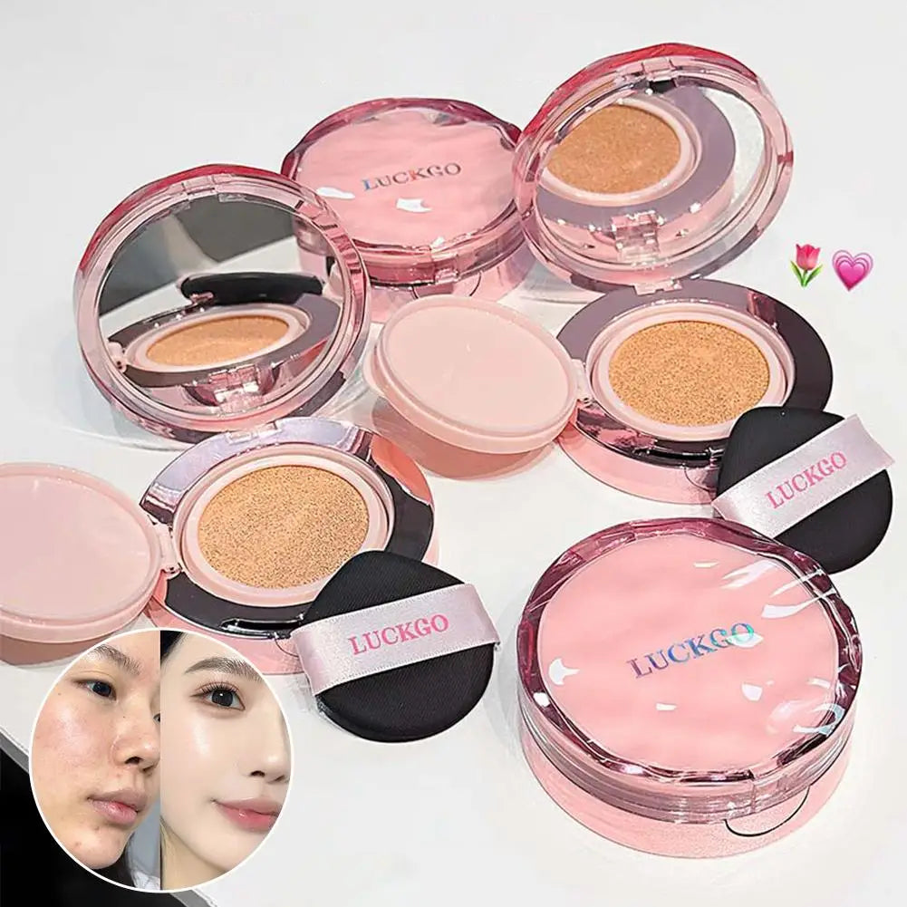 Cushion Foundation, Lightweight & Flawless Coverage Natural Cream Skin Finish, Waterproof & Non-Greasy For Women